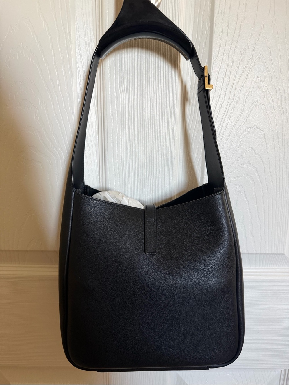 Saint Laurent Black Le A 5 7 Supple Hobo Small With Zoomoni Organizer - BNIB - Picture 9 of 16
